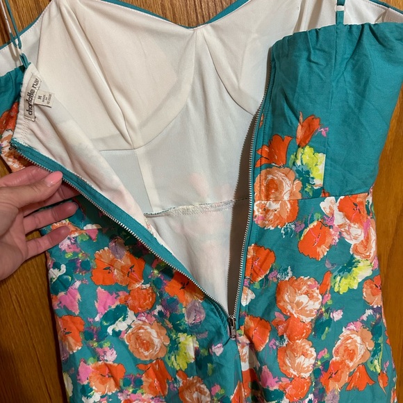 Charlotte Russe Spring Time Floral Spaghetti Strap Mini Sun Dress SZ medium - Picture 11 of 13